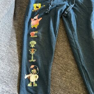 Nickelodeon Sponge Bob Square Pants Joggers Size XS 1